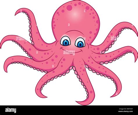 Funny octopus cartoon Stock Vector Image & Art - Alamy