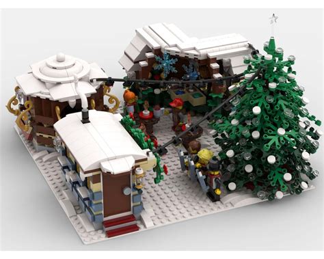 LEGO MOC Winter Village Christmas Market by Florien | Rebrickable ...