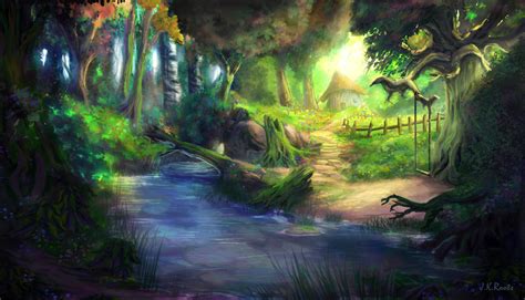 Elven Forest 4 by JKRoots on DeviantArt