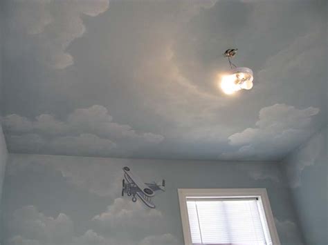 CLOUD CEILING MURALS AND PAINTED PHRASES - Paradise Studios Luxury Interiors