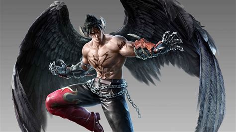 Desktop Wallpaper Jin Kazama, Warrior, Tekken 7, Arcade Game, 5k, Wings, Hd Image, Picture ...