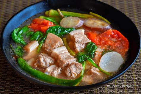 Sinigang na Baboy (Pork Sinigang Recipe) - speedyrecipe.com