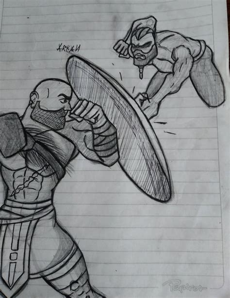 Kratos vs baldur by Arcanou7 on DeviantArt