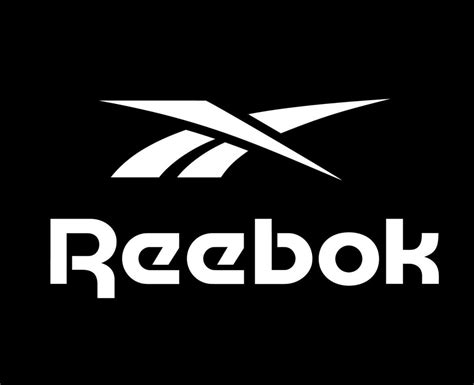 Reebok Logo Brand Clothes With Name White Symbol Design Icon Abstract Vector Illustration With ...