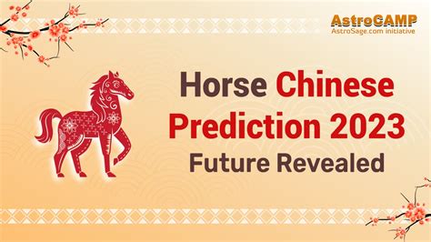 Horse Chinese Horoscope 2023 - Chinese Zodiac horse 2023 Predictions