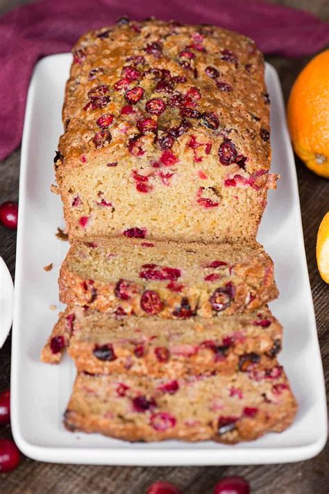 Cranberry Orange Bread, made with fresh cranberries, orange zest, and freshly squeezed orange ju ...