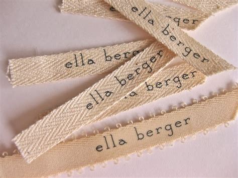 paper & ink: diy: fabric label name tags