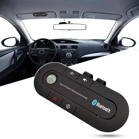 Bluetooth Hands free Car Kit Wireless Audio Receiver Speaker Phone MP3 Music Player Sun Visor ...