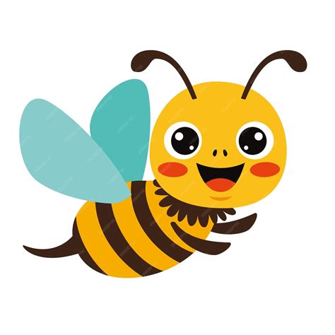 Ilustración de dibujos animados de una abeja | Vector Premium