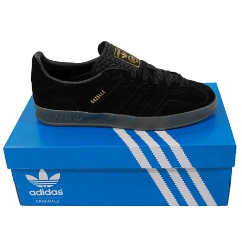 Adidas Originals Gazelle Indoor Black - Mens Shoes from Attic Clothing UK