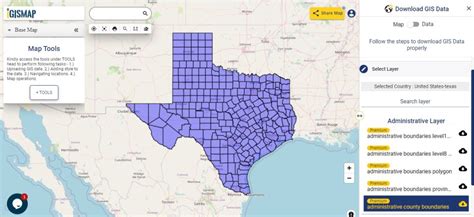 Download Texas State GIS Maps – Boundary, County, rail, highway line