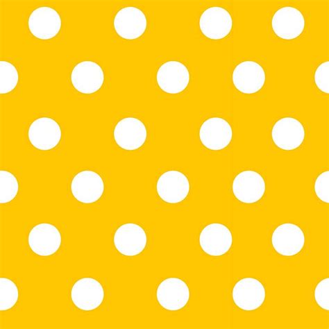 Yellow seamless polka dot pattern vector | Free stock vector | High Resolution design