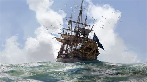 Skull & Bones' Pirate Art Is Excellent | Pirate ship art, Sailing ships ...