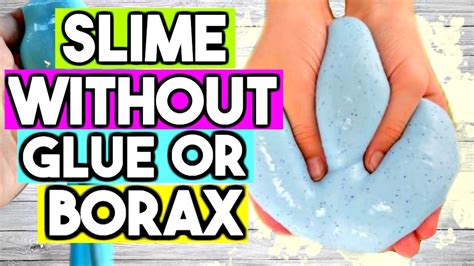 How to Make SLIME WITHOUT Glue OR Borax! 2 Ways Easy Slime Recipe!