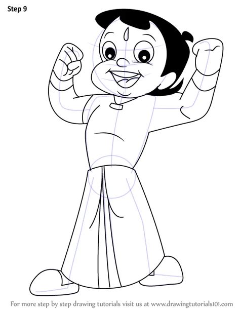 How to Draw Bheem from Chhota Bheem (Chhota Bheem) Step by Step ...