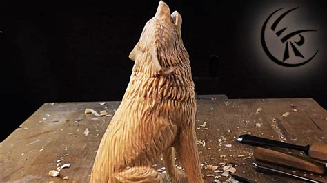 Woodcarving "Howling Wolf" Timelapse | Simple wood carving, Wood carving for beginners, Wood ...