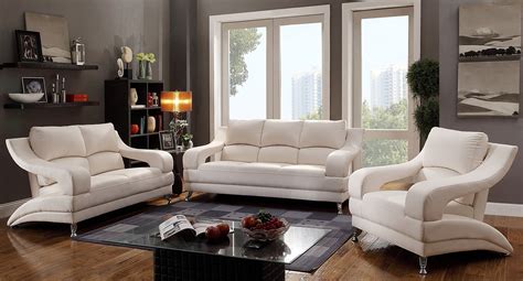 G247 Modern Living Room Set (White) Glory Furniture | Furniture Cart