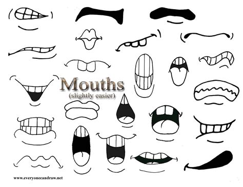 How to Draw Cartoon Mouths. | Cartoon mouths, Cartoon drawings, Mouth drawing