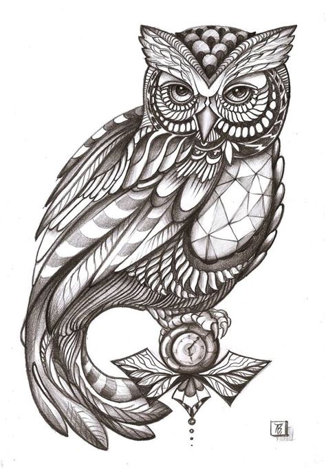 Owl by TendaLee on DeviantArt Red Bird Tattoos, Black Bird Tattoo, Birds Tattoo, Animal Tattoos ...