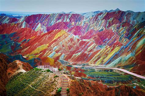 Rainbow Mountains In China's Danxia Landform Geological Park Are Very, Very Real (PHOTOS) | HuffPost