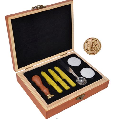 Wooden Gift Boxed Luxury Set - Custom Wax Seal | Seals4You