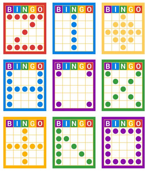 Printable Bingo Patterns