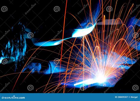 Welding sparks stock image. Image of torch, welding, power - 28809307