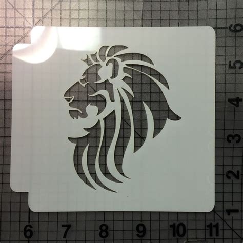 Lion 101 Stencil | Lion stencil, Animal stencil, Art