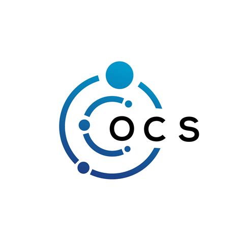 OCS letter technology logo design on white background. OCS creative initials letter IT logo ...