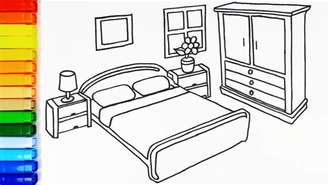 Bed Easy Bedroom Drawing For Kids / Not sure which bed or bedroom ...