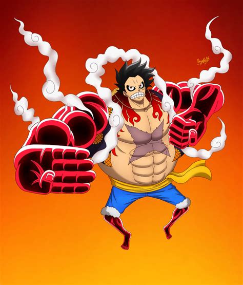 Luffy Gear 4th Boundman by NinjaBobB on DeviantArt