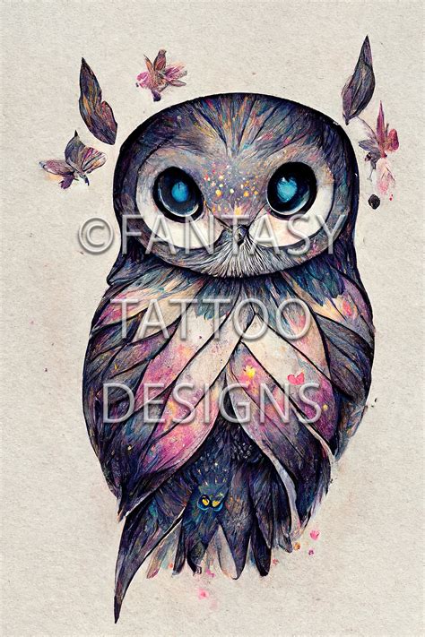 Owl Tattoo Outline