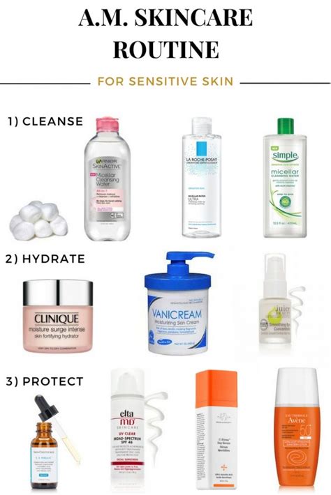 MORNING SKINCARE ROUTINE FOR SENSITIVE SKIN