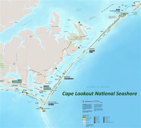 Cape Lookout National Seashore Map - Ontheworldmap.com