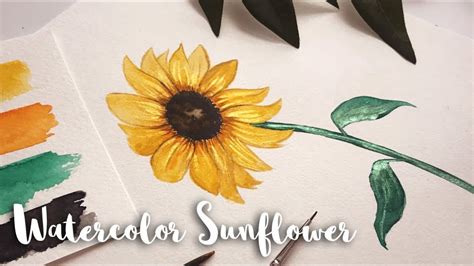 Sunflower Watercolor Painting Easy | Best Flower Site