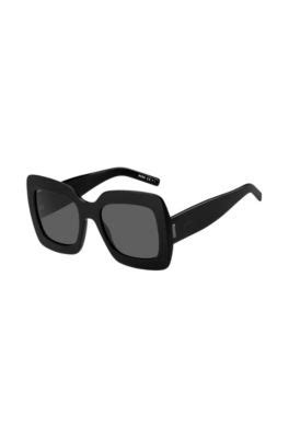 Hugo Boss Boss Black Acetate Sunglasses With Signature Hardware Women's Eyewear In Assorted-pre ...