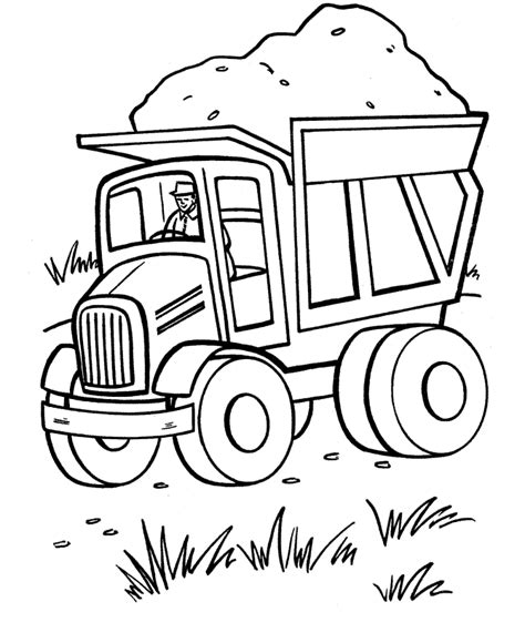 Free Printable Dump Truck Coloring Pages For Kids