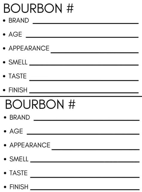 Host an at Home Bourbon Tasting Party (Notes Template Included)