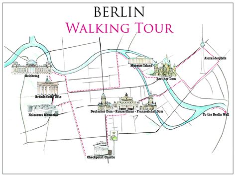 Berlin Attractions Map PDF - FREE Printable Tourist Map Berlin, Waking Tours Maps 2020