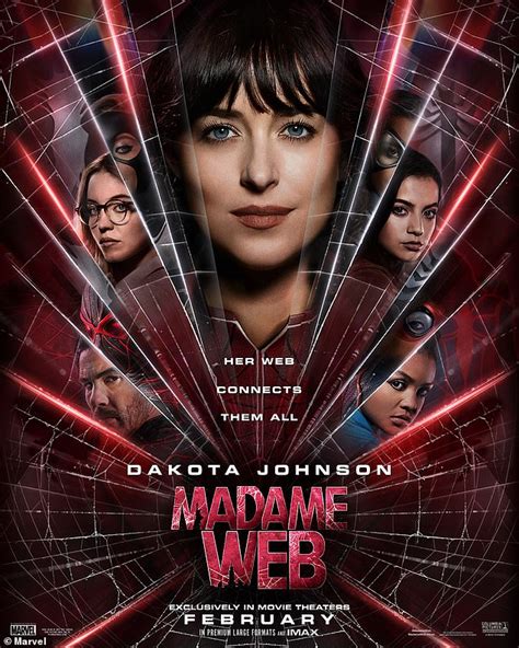 Madame Web first posters - Dakota Johnson is the star of the Marvel movie that comes out in ...