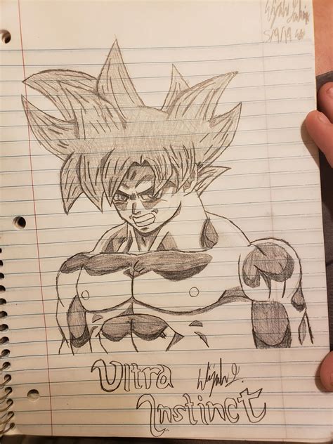 UI Goku but I didn't feel like drawing his entire body : r/Dragonballsuper