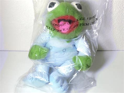 Muppet Babies Kermit the Frog Plush 1984 Hasbro Softies Pampers Still ...