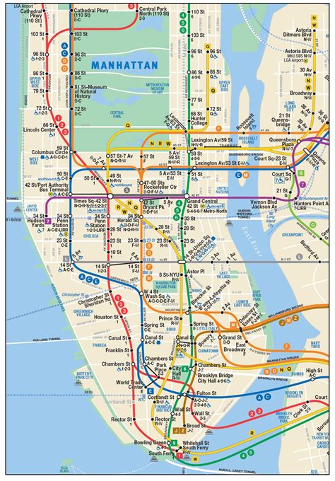 Nyc Map With Subway Stops - Floria Anastassia