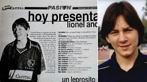 A copy of Lionel Messi's first interview ever has been found and translated