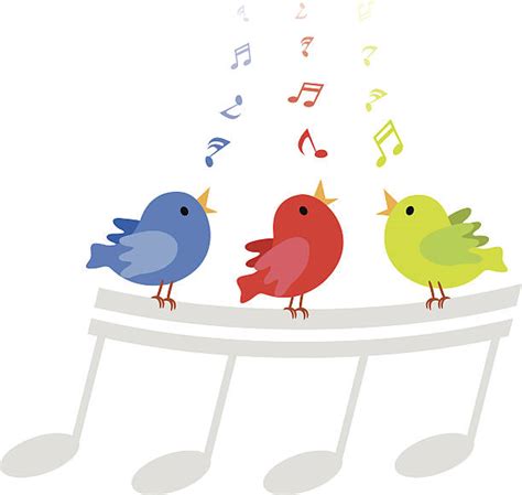 Birds Singing Clipart