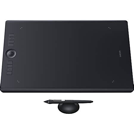 Wacom Intuos Pro Pen Tablet Large Graphics Tablet 12.24 x 8.50 5080 lpi Touchscreen Multi touch ...