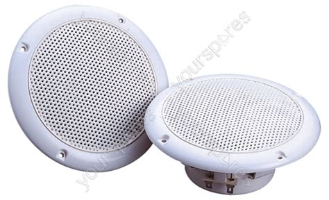 White High Quality 4 Ohms 40 W Moisture Resistant Speakers For Shower Rooms, Bathrooms, etc ...