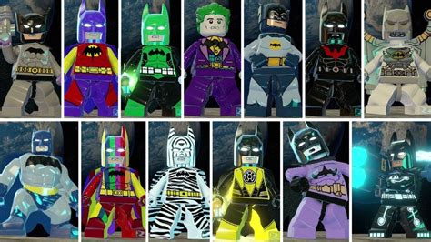 All Batman Characters & Suits in LEGO Batman 3 - YouTube