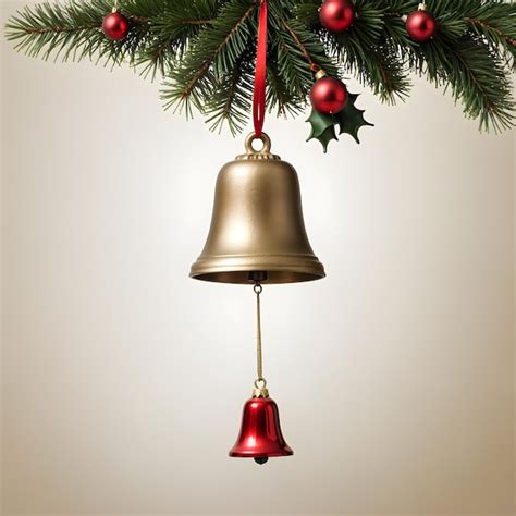 Premium AI Image | Bell Choir of Christmas A Festive Background Resonating with Holiday Cheer