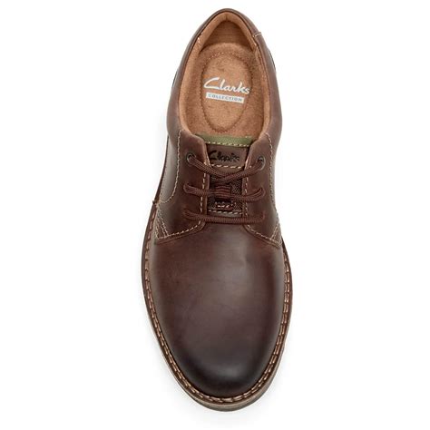 Clarks Edgewick Plain Leather Shoes in Brown for Men - Lyst